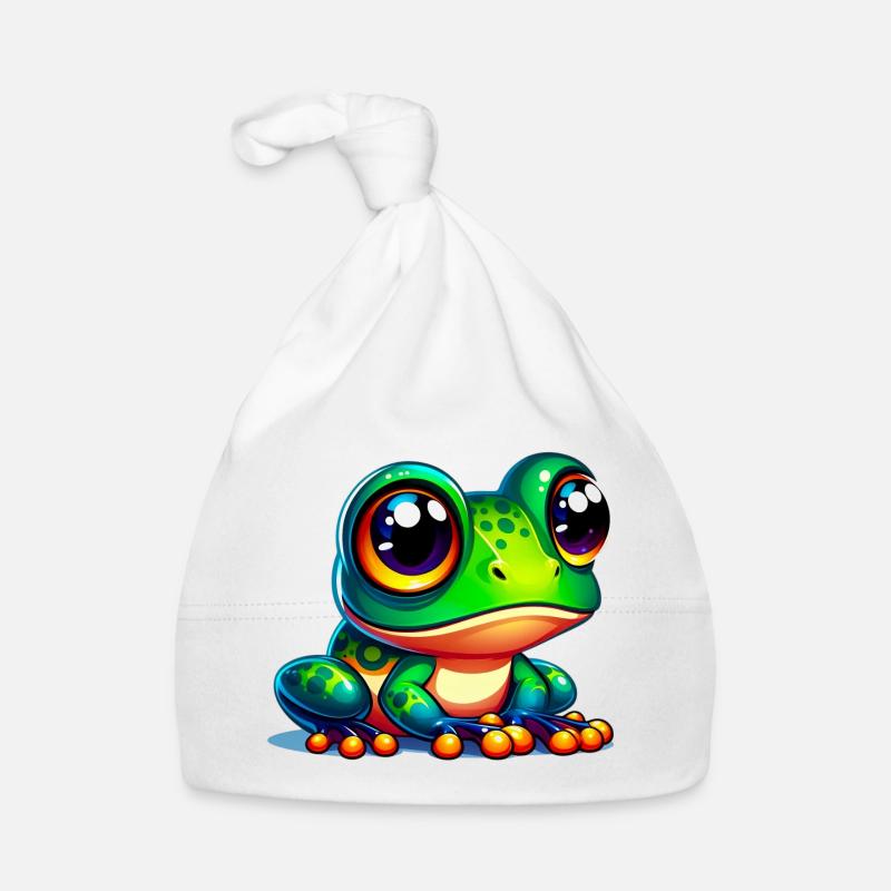Frosch Baby Bio-Mütze