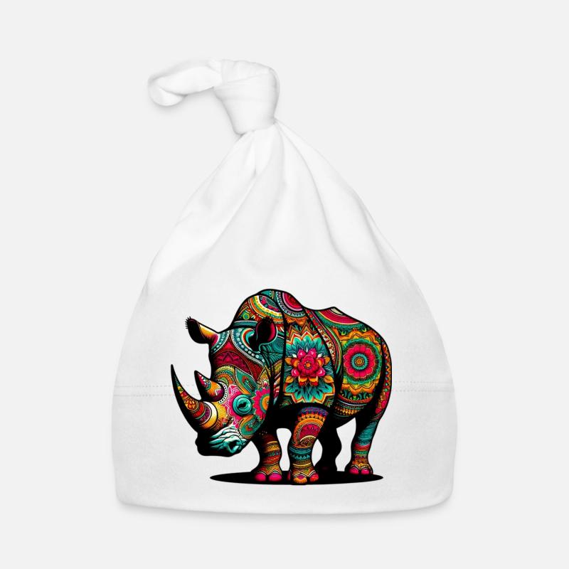 Nashorn Baby Bio-Mütze