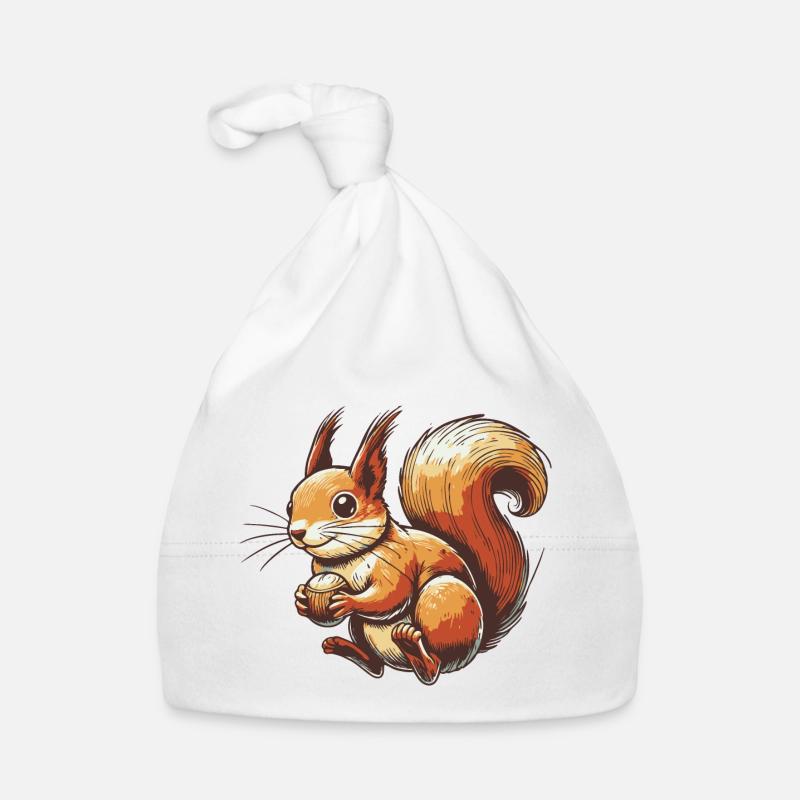 Eichhörnchen Baby Bio-Mütze