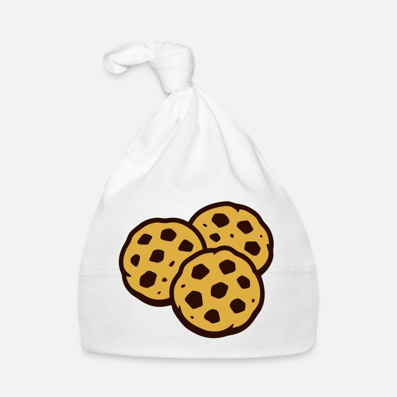 Des biscuits ! - Bonnet bio Bébé - blanc