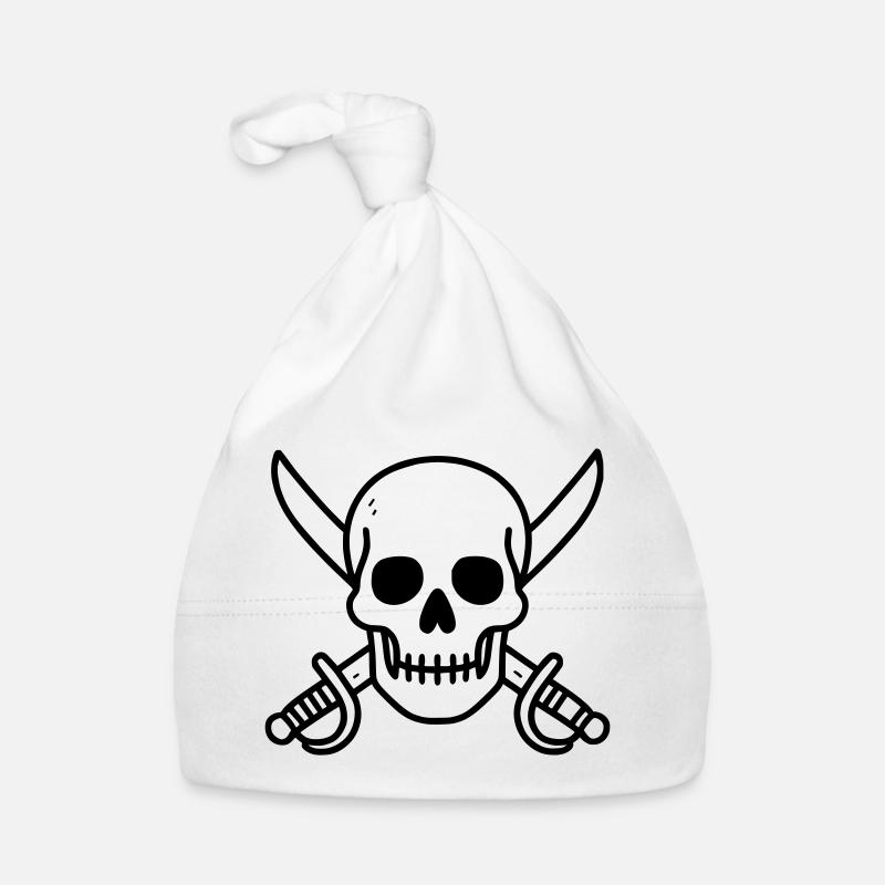 Pirates - Bonnet bio Bébé - blanc