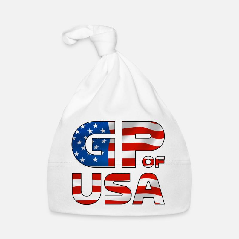usa_gp - Bonnet bio Bébé - blanc