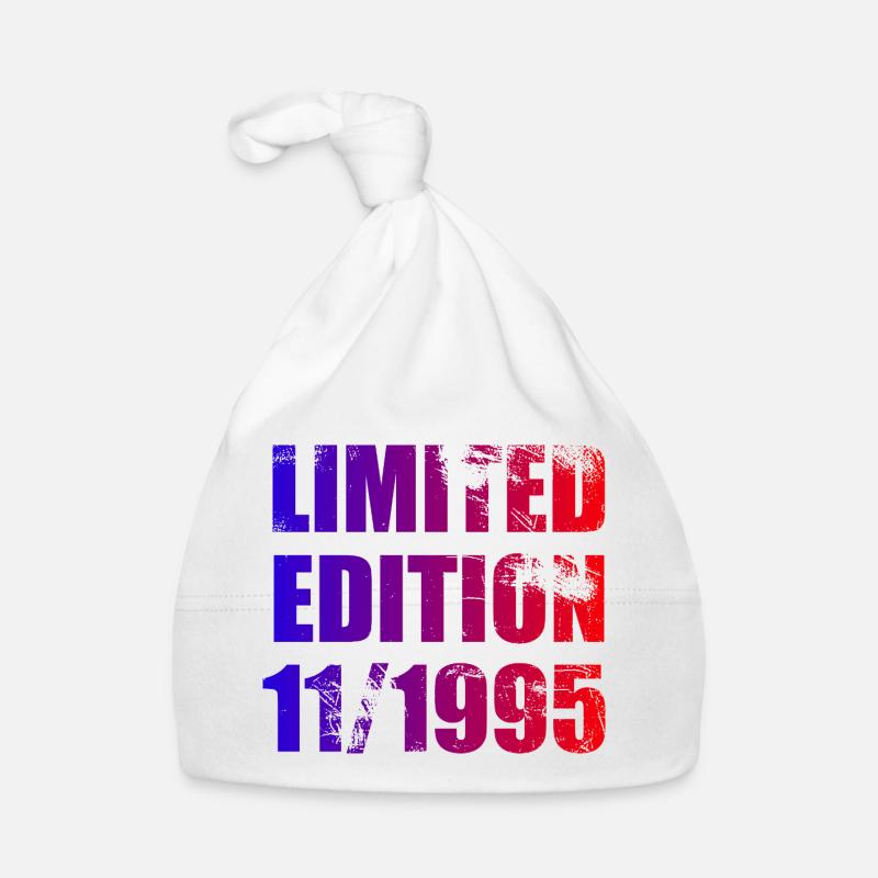 30e anniversaire Edition limitée 11/1995 - Bonnet bio Bébé - blanc