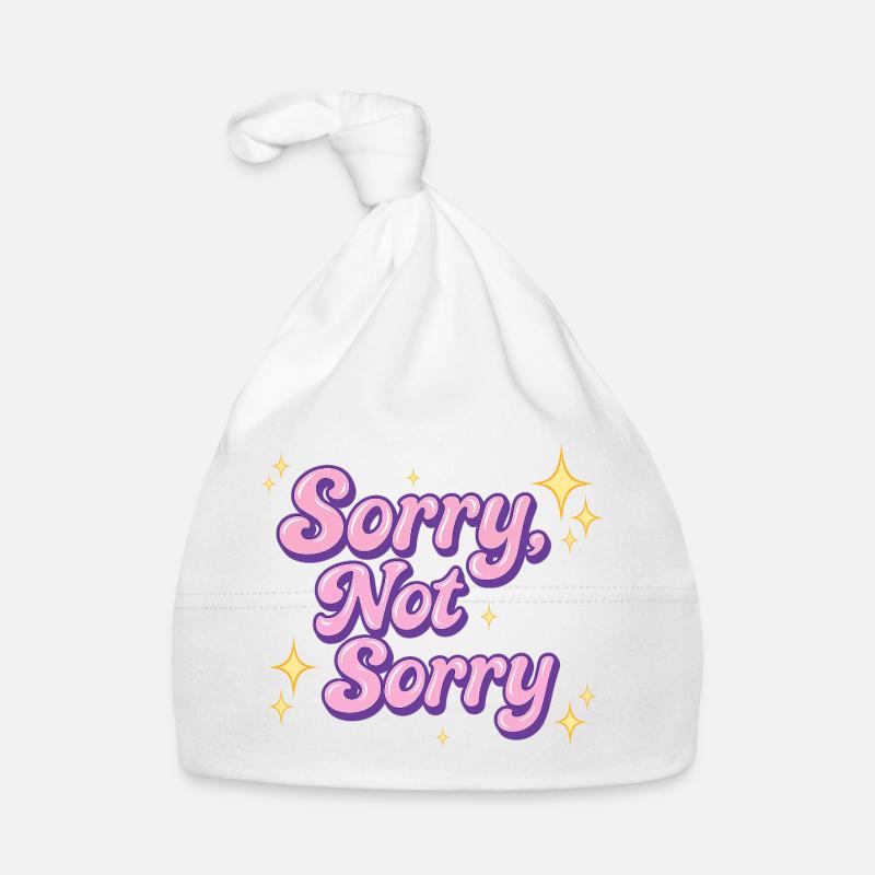 sorry, not sorry / Y2K statement design Organic Baby Cap