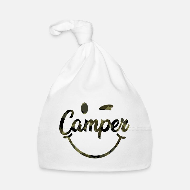 Camouflage Camper Smile Bonnet bio Bébé