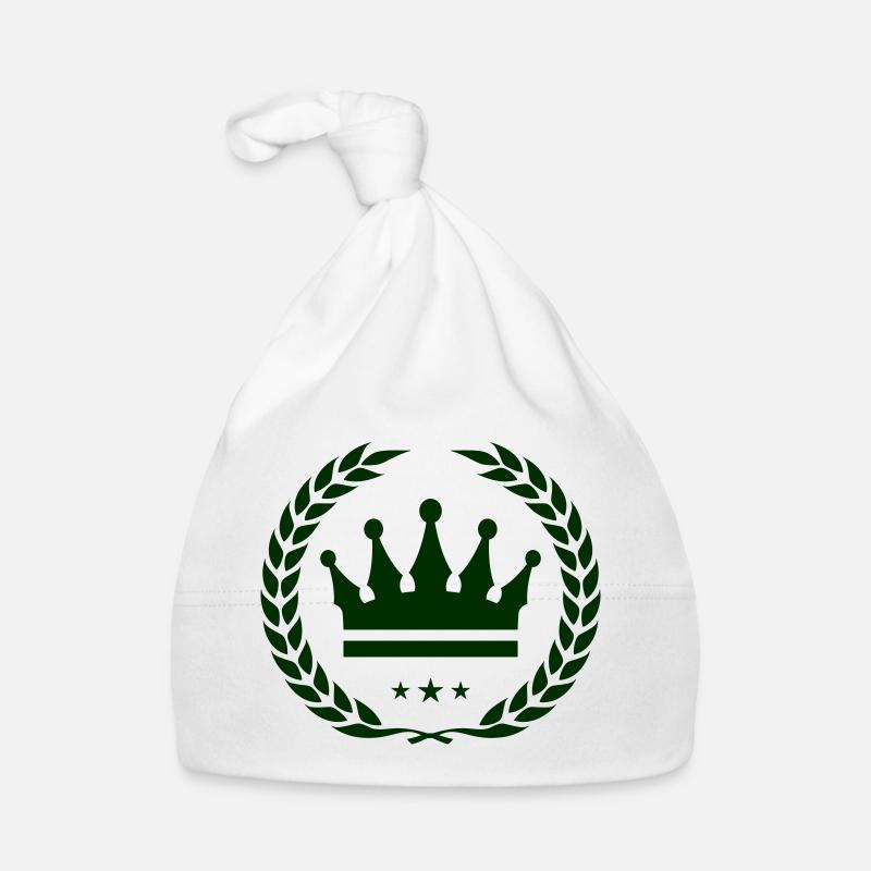 Emblème de la couronne Bonnet bio Bébé