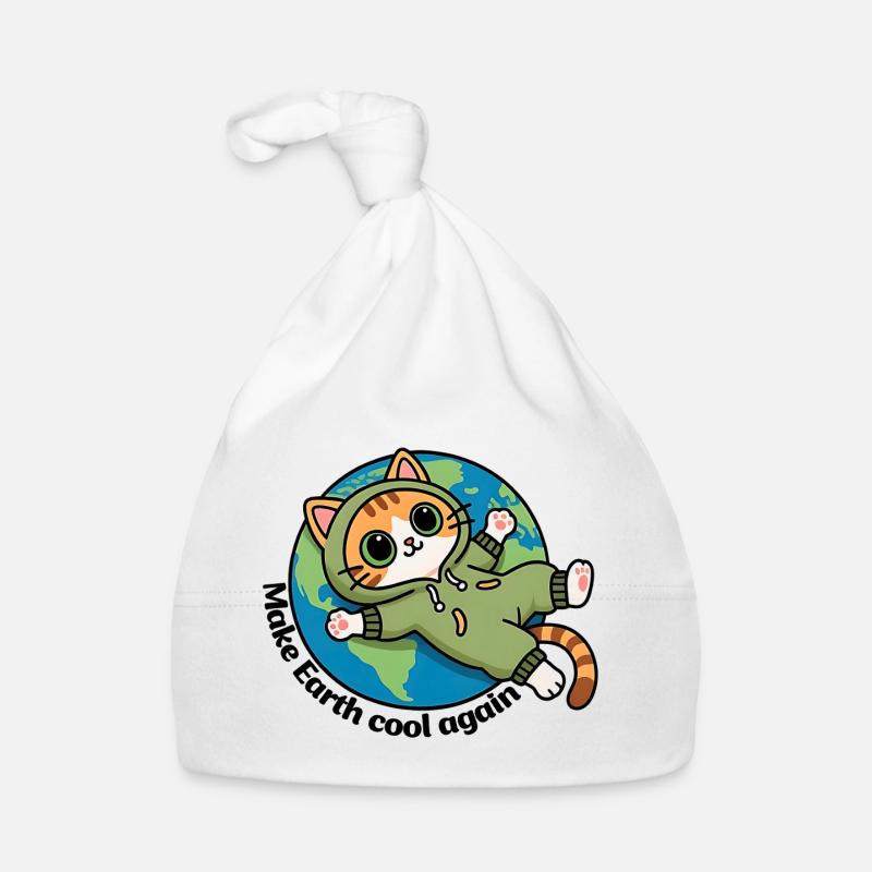 Save Planet Earth, Make Earth cool again Organic Baby Cap