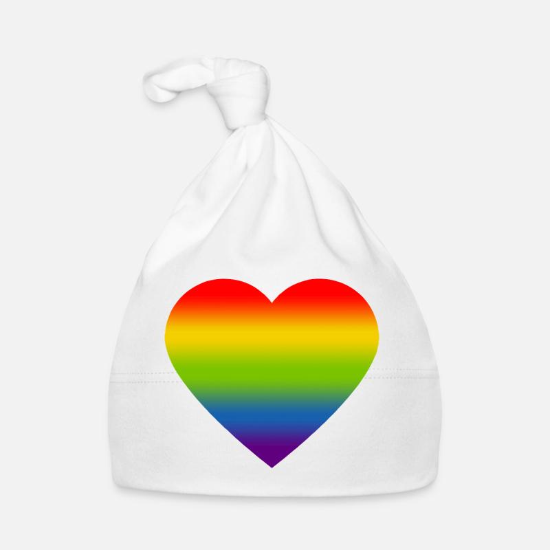 Rainbow_heart Baby Bio-Mütze