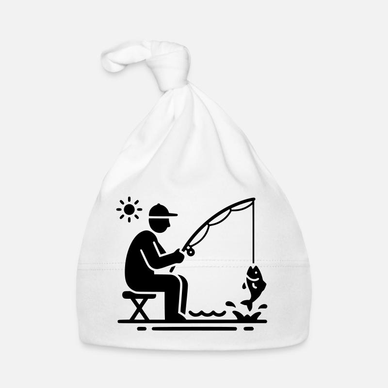 Pêche et pêche | Petri Heil Hobby Logo Bonnet bio Bébé