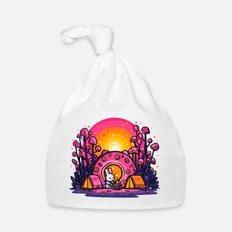 Camp du Coucher du Soleil des Lapins Bonnet bio Bébé