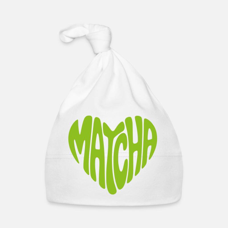 Matcha Herz Form Baby Bio-Mütze