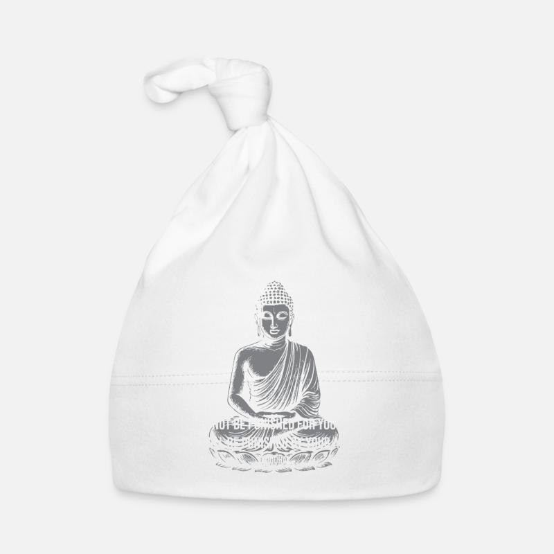 Buddha Calm Quote Tee Organic Baby Cap