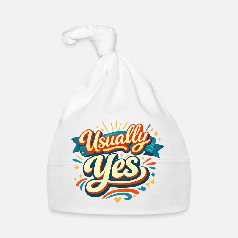 Usually Yes Retro Handlettering  Bonnet bio Bébé