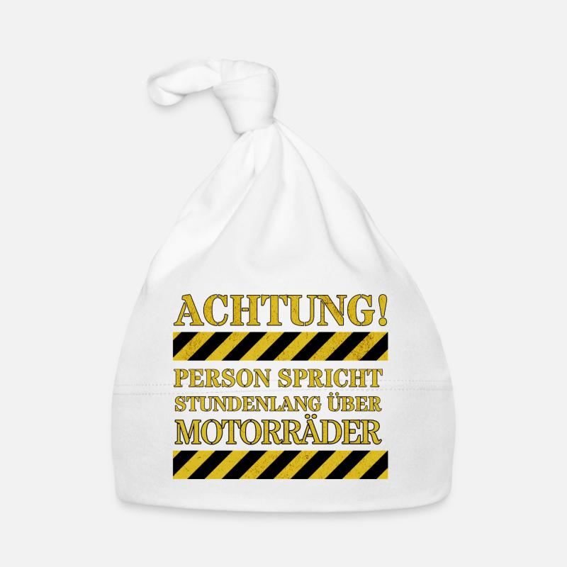 Person talking about motorcycles for hours Organic Baby Cap
