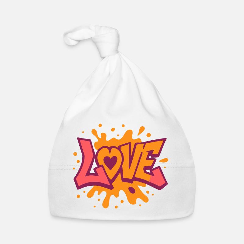 Love - Heart - Valentine's Day - Wedding Organic Baby Cap