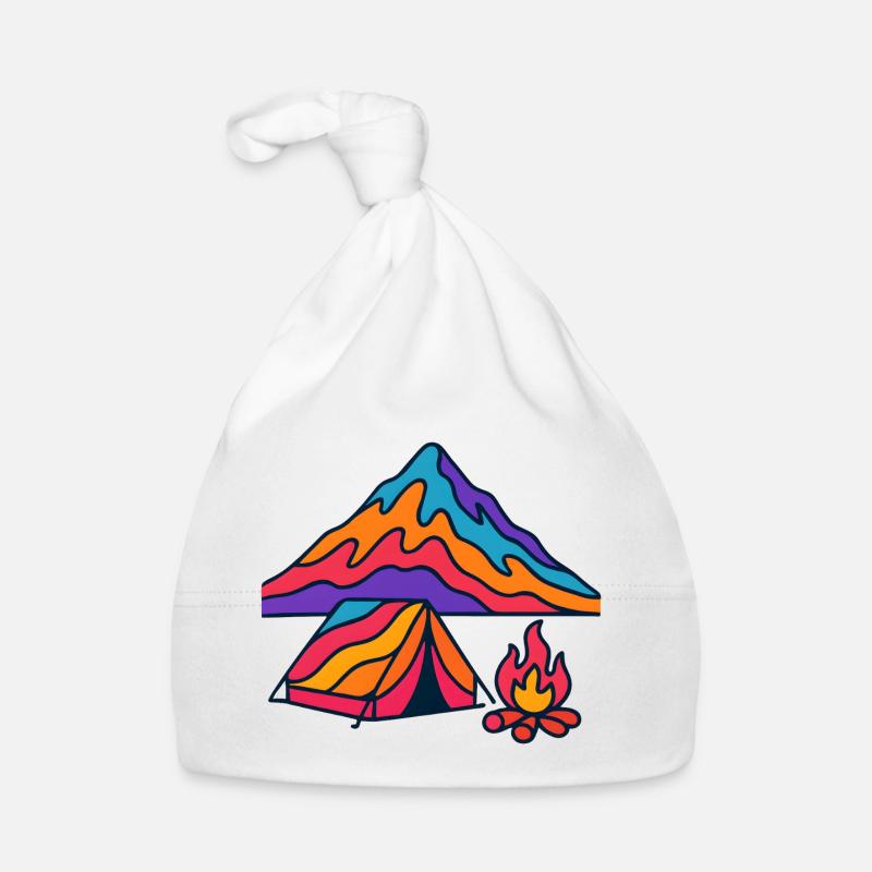 Feu de camp des Montagnes Néon Bonnet bio Bébé