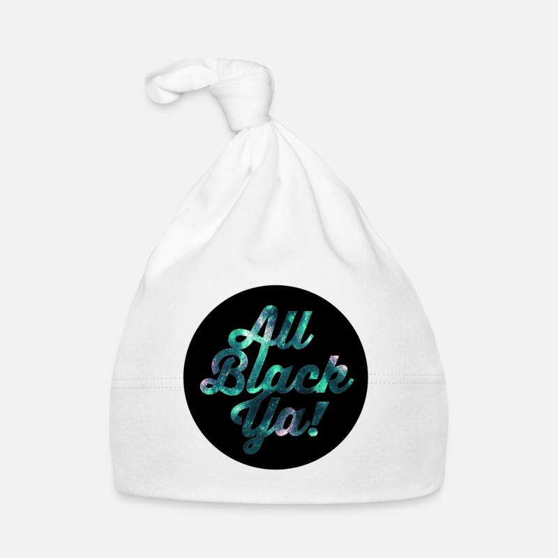 All Black Ya Galaxy Glitter Organic Baby Cap