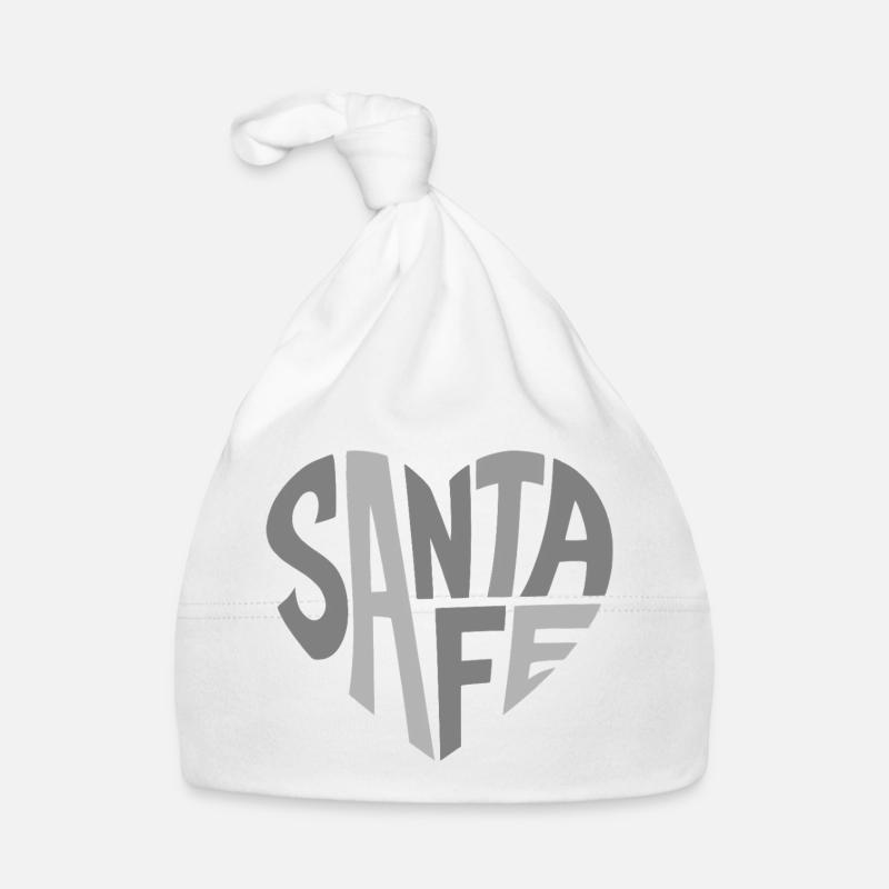 Santa Fe Typographic Logo Baby Bio-Mütze