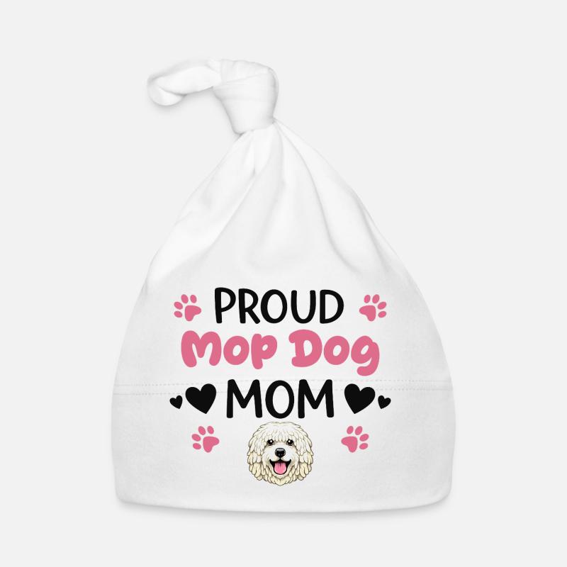 Stolze Mop Dog Mutter, Komondor Baby Bio-Mütze