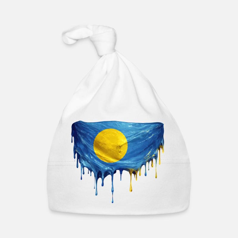 Drapeau Dégoulinant de Palaos Bonnet bio Bébé