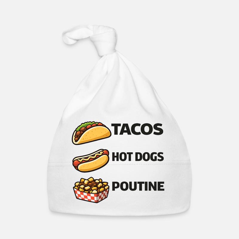 Tacos Hot Dog Poutine Bonnet bio Bébé