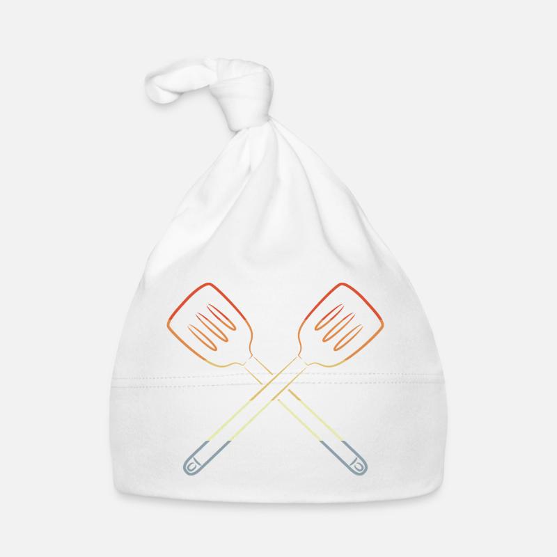 Slotted Spoon Drawing Organic Baby Cap