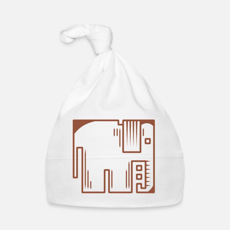 Elephant Organic Baby Cap
