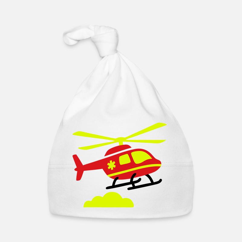 Rettungshubschrauber Notarzt Baby Bio-Mütze