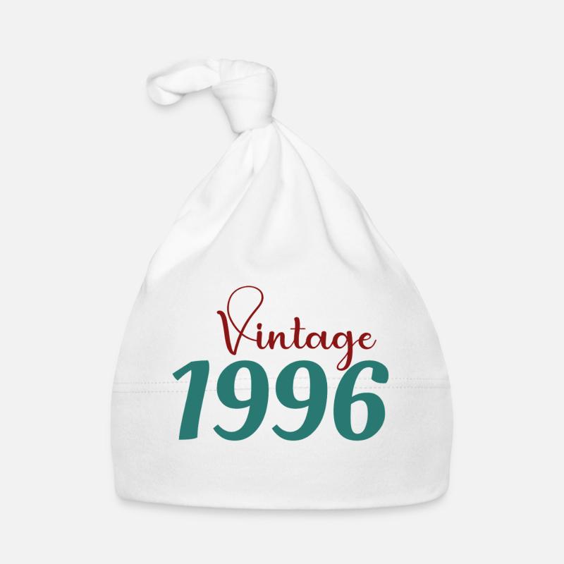 Tee 30 Ans Rétro 70s Né(e) 1996 Bonnet bio Bébé