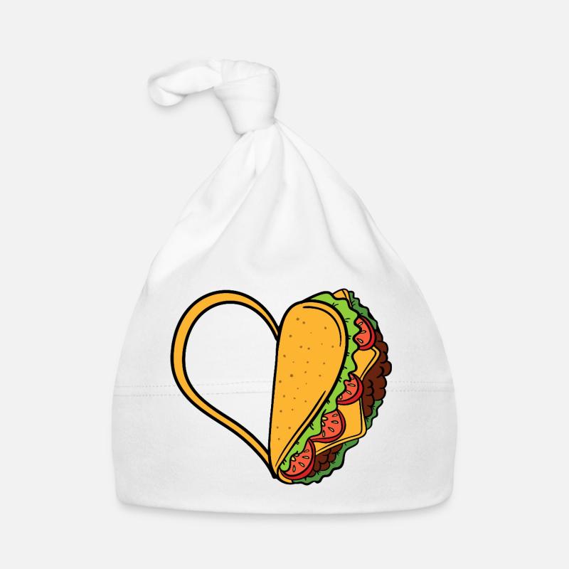 Taco Heart Love Organic Baby Cap