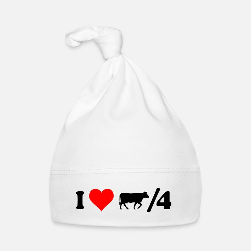 I love Kuhviertel Baby Bio-Mütze