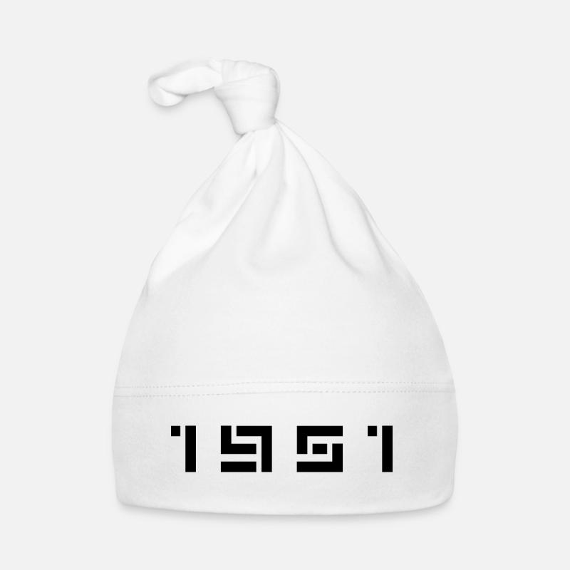 Année de naissance Né(e) - Fabriqué en 1951 Bonnet bio Bébé