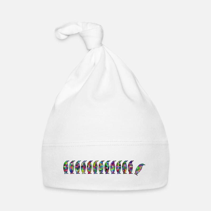 Pinguine mit Gekko Baby Bio-Mütze