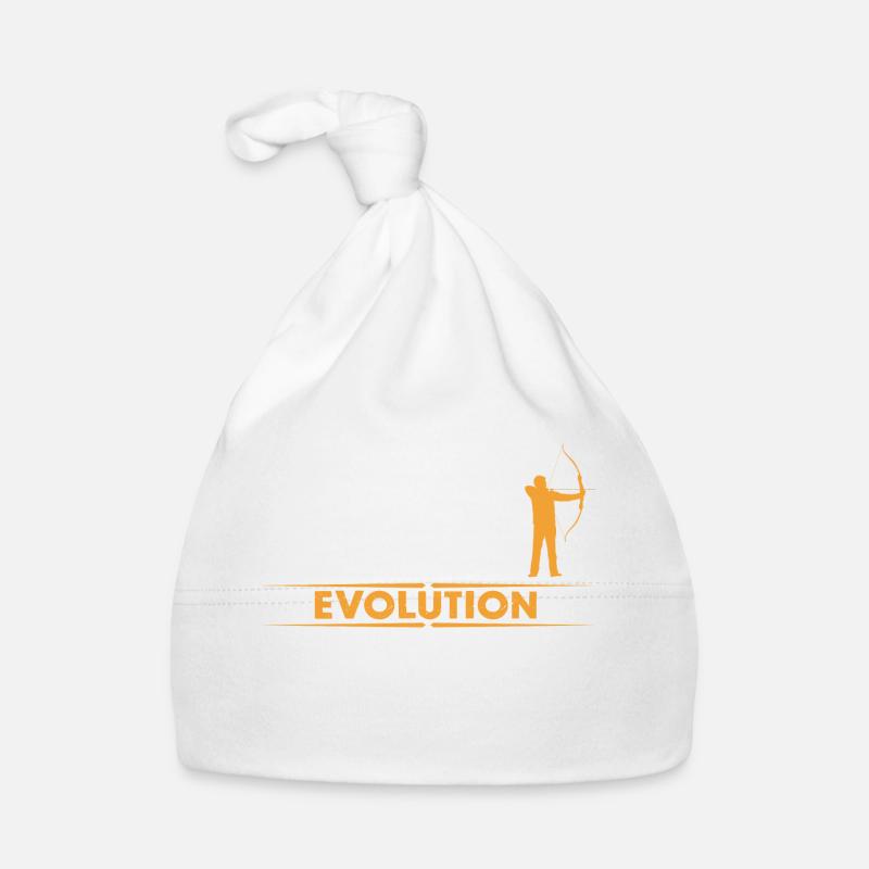 Bogenschiessen Evolution - orange/weiss Baby Bio-Mütze