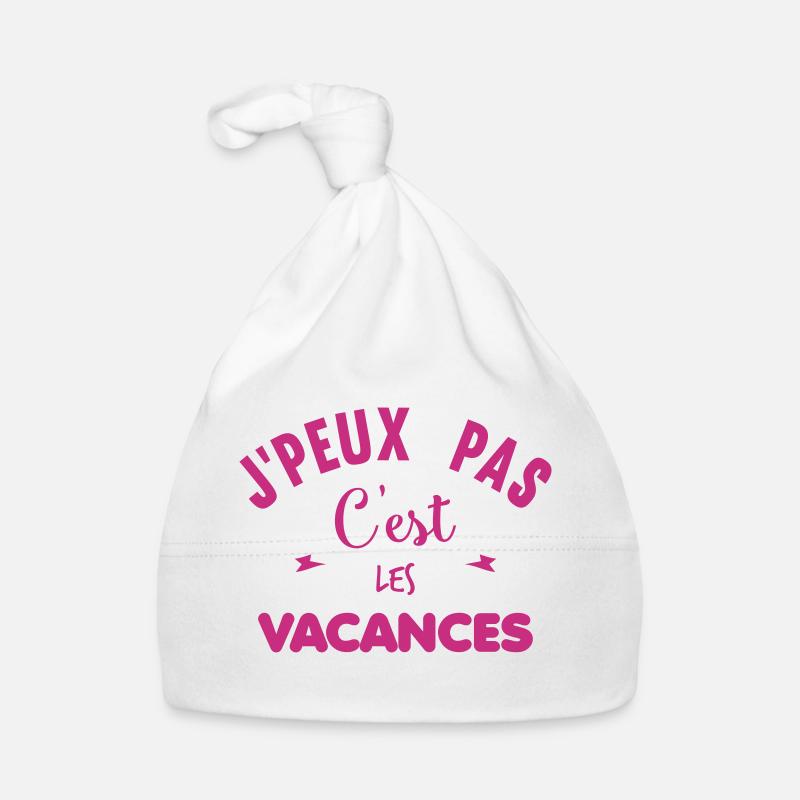 C'EST LES VACANCES Bonnet bio Bébé