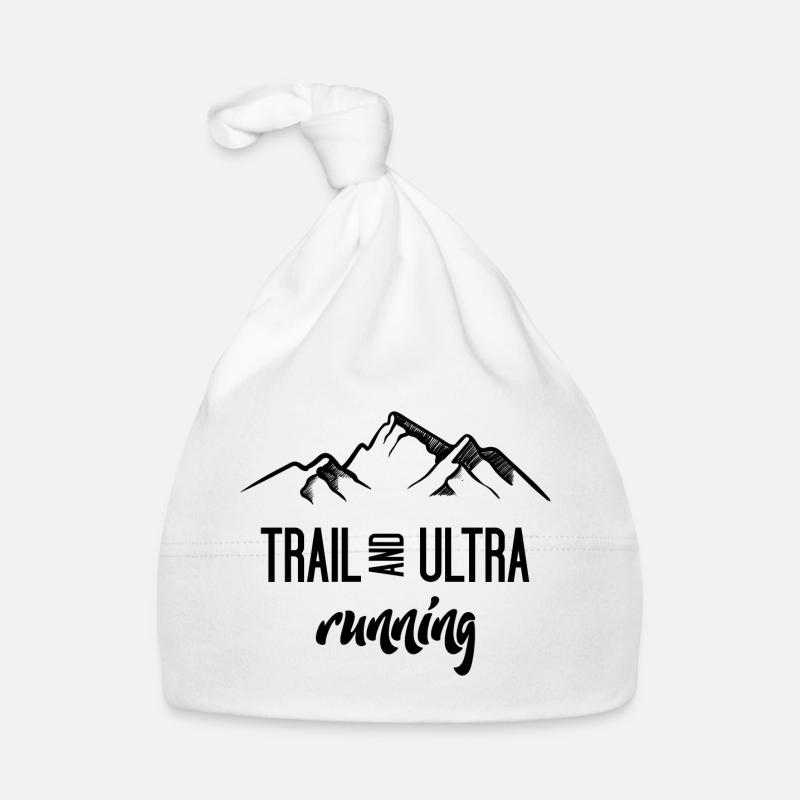 Trail Running et Ultra Running - Bonnet bio Bébé - blanc