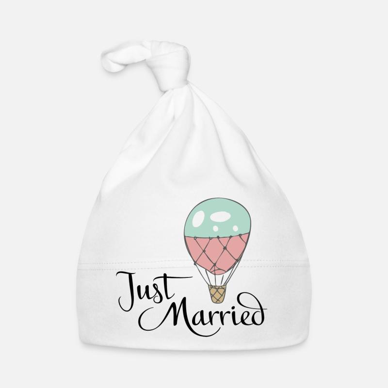 Mariage - Bonnet bio Bébé - blanc