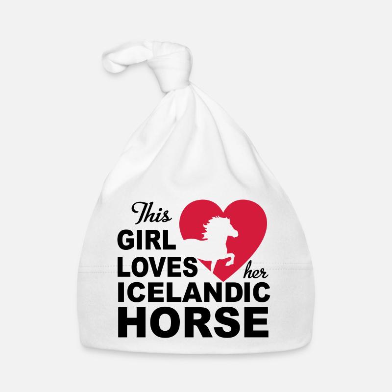 Islandpferd Baby Bio-Mütze
