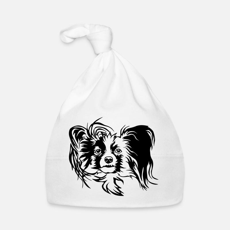 Papillon Kopf Baby Bio-Mütze