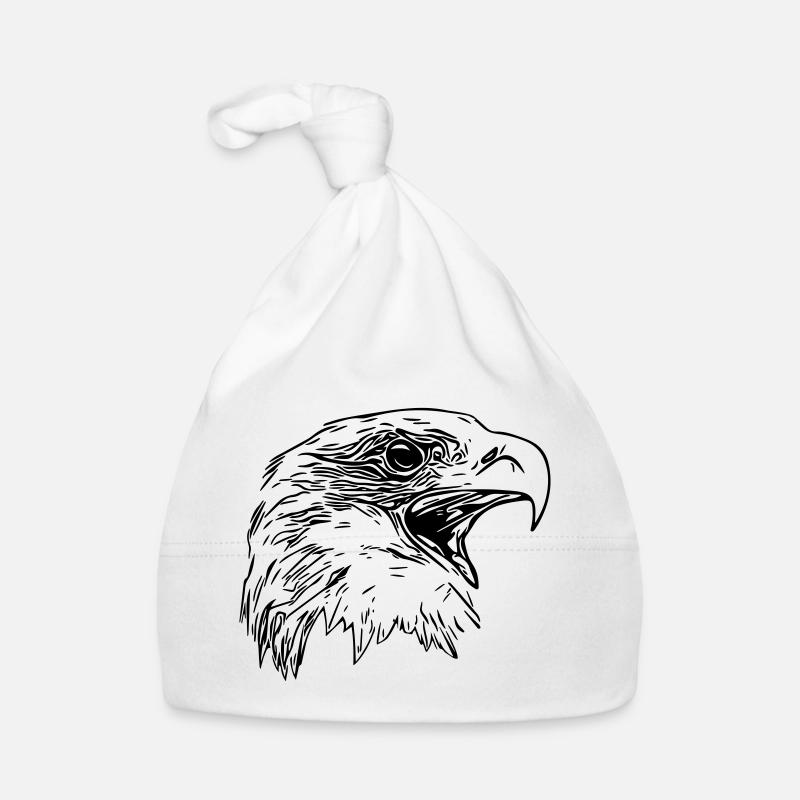 Tête d’aigle - Oiseau de prédant Royal Vector Bonnet bio Bébé