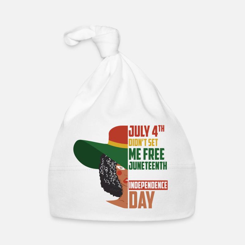 Juneteenth Black History Day Pride Gift Organic Baby Cap