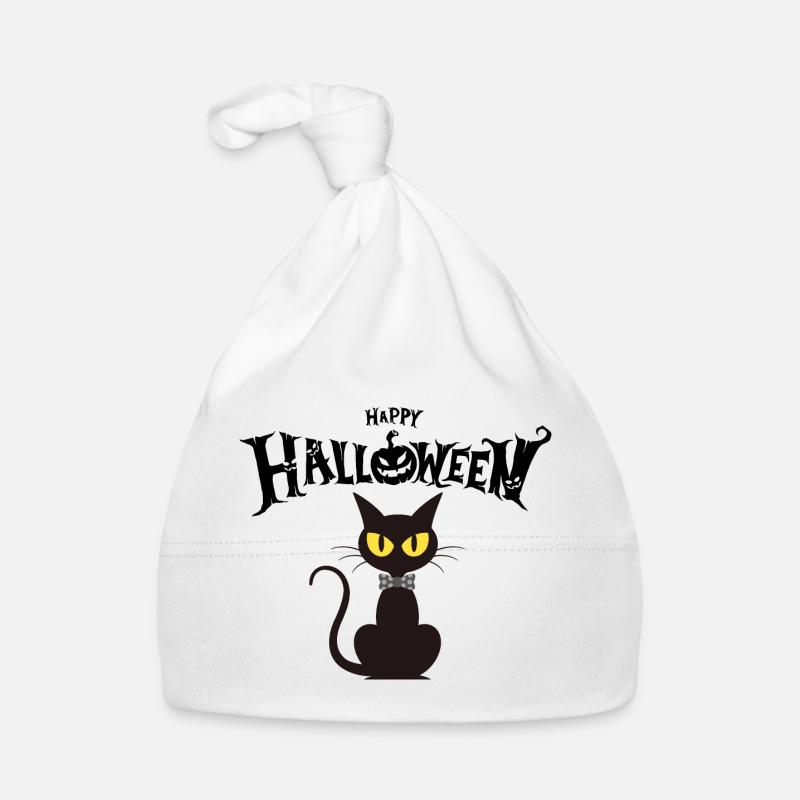 Black Cat Chic Fliege Baby Bio-Mütze