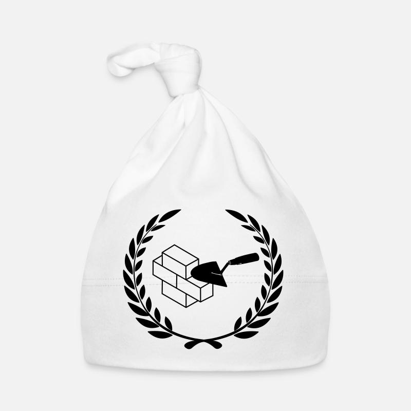 Outils de maçonnerie pour la maçonnerie - Bonnet bio Bébé - blanc