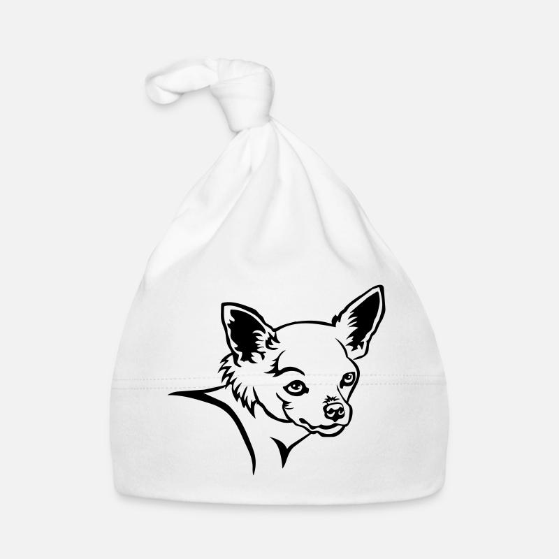Tête de Chihuahua Bonnet bio Bébé