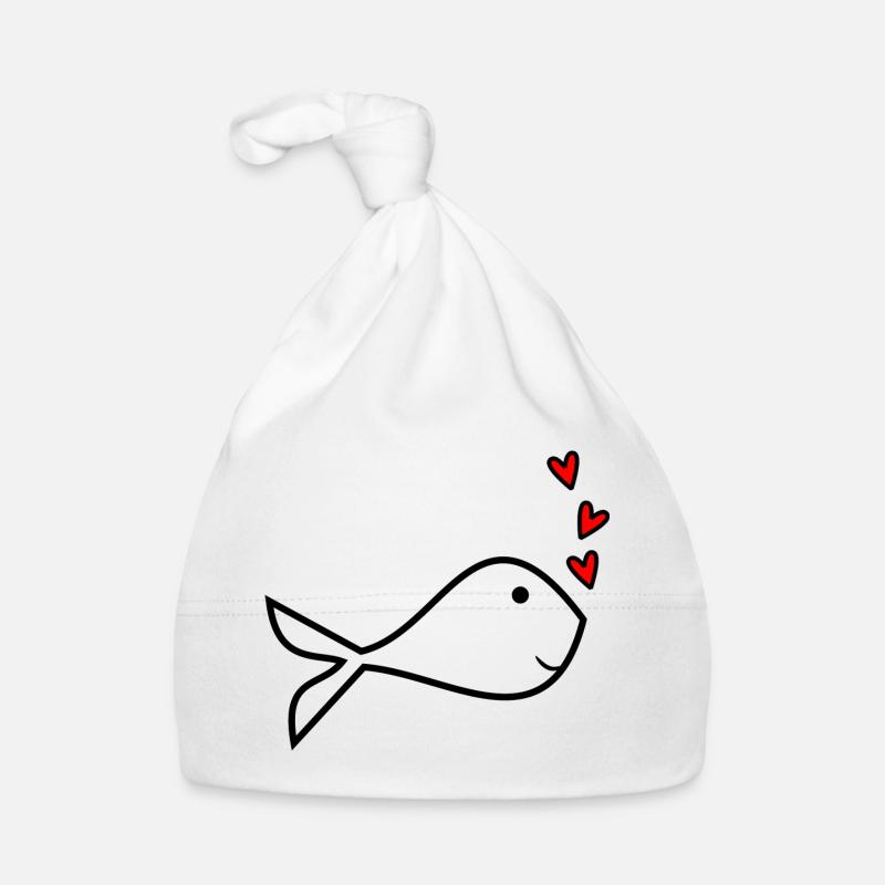 SARDINE. FISH. APRIL FOOL. EASTER. SEA Organic Baby Cap