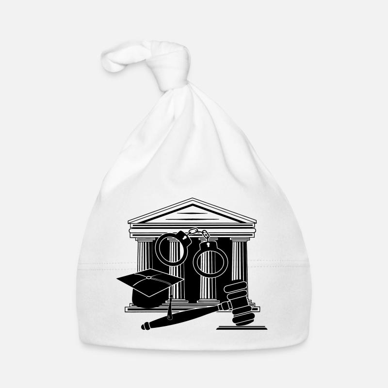 Logo des Gerichts, des Richters oder des Anwalts Baby Bio-Mütze