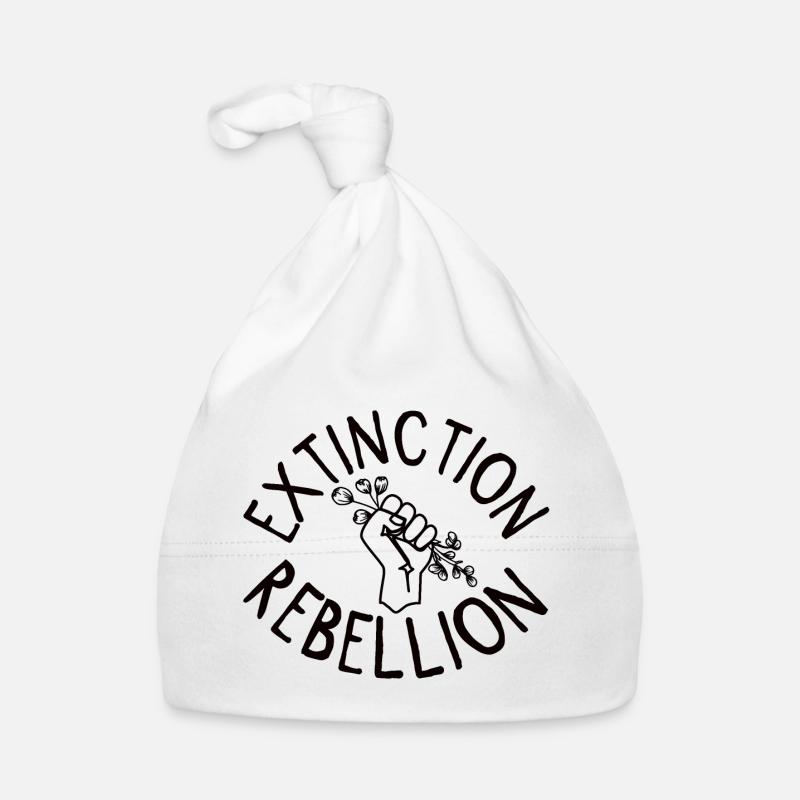 Extinction Rebellion Faust mit Knospe Baby Bio-Mütze