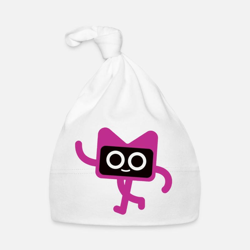 Kotlin Kodee Maskottchen - Baby Bio-Mütze - Weiß