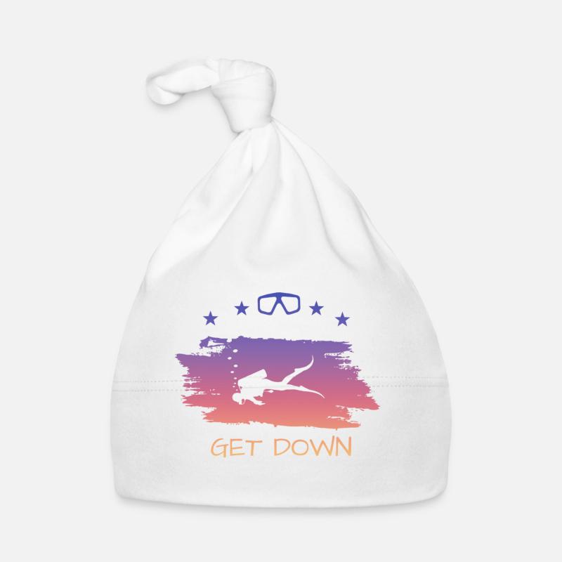 diving , get down, cooles taucherdesign Baby Bio-Mütze