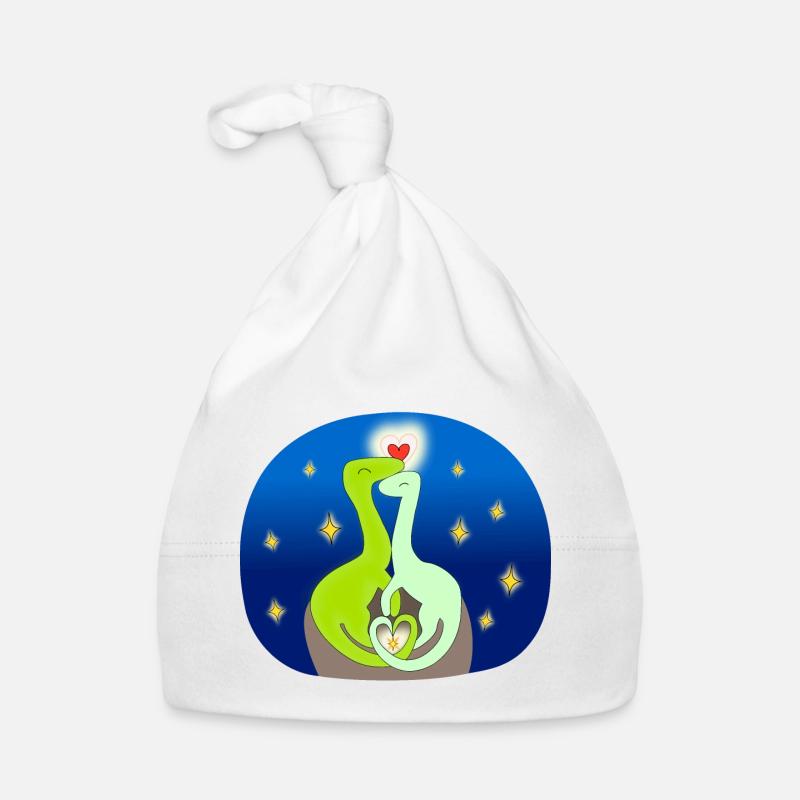 Compsognate in love Organic Baby Cap